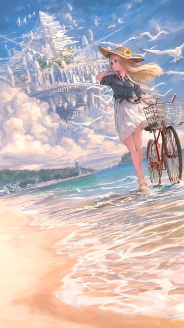 愿你与这个世界温暖相拥 二次元风景壁纸 手机壁纸(1)