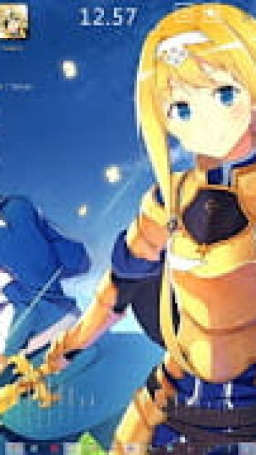 win7win8刀剑神域alicization主题 电脑主题