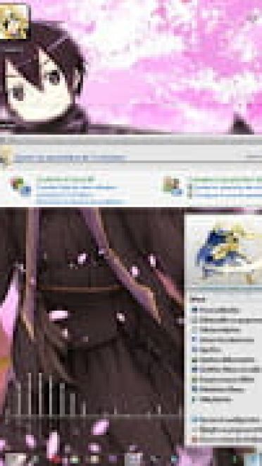 win7win8刀剑神域alicization主题 电脑主题