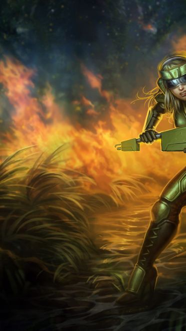 lol英雄联盟光辉女郎拉克丝动漫游戏高清无水印电脑壁纸(1)