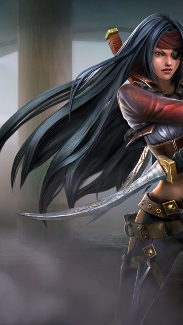 lol英雄联盟不祥之刃卡特琳娜皮肤高清无水印原画下载(1)