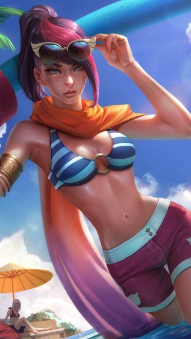 lol英雄联盟不祥之刃卡特琳娜皮肤高清无水印原画下载(1)