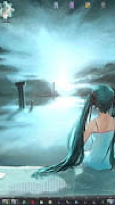 windows7电脑萌化主题 初音未来miku电脑主题