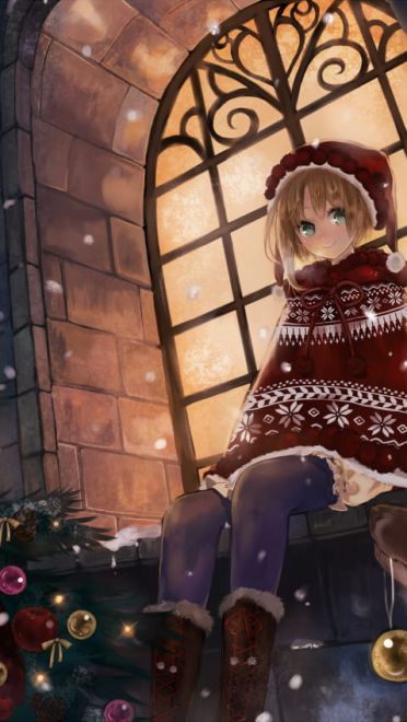 圣诞快乐 圣诞节萌娘电脑壁纸(1)