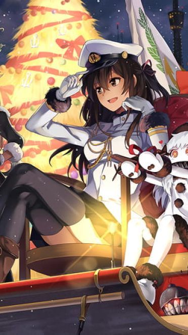 圣诞快乐 圣诞节萌娘电脑壁纸(1)