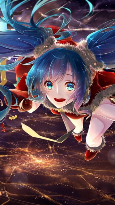 圣诞快乐 圣诞节萌娘电脑壁纸(1)