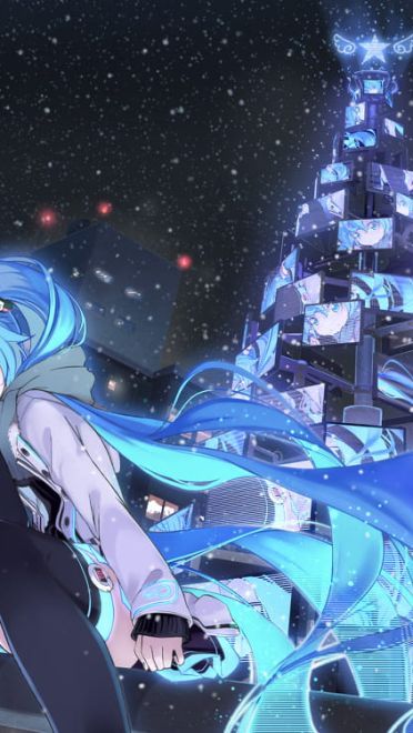 圣诞快乐 圣诞节萌娘电脑壁纸(1)