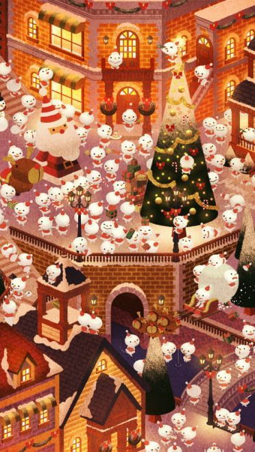 圣诞快乐 圣诞节萌娘电脑壁纸(1)