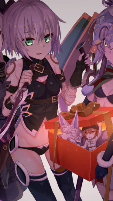 圣诞快乐 圣诞节萌娘电脑壁纸(1)