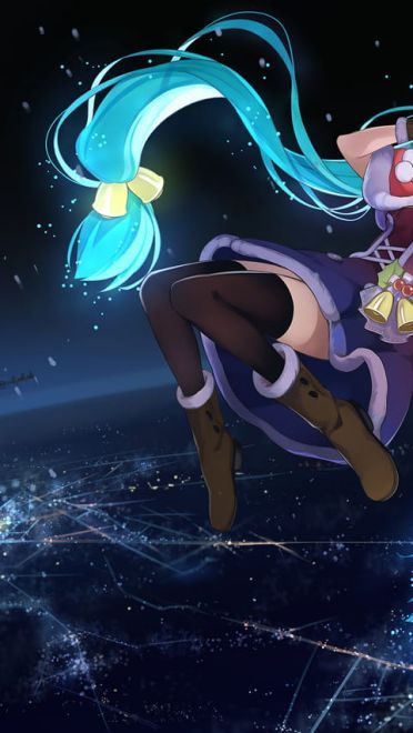 圣诞快乐 圣诞节萌娘电脑壁纸(1)