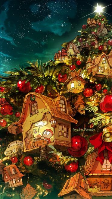 Merry Christmas  圣诞节萌娘手机壁纸特辑(1)