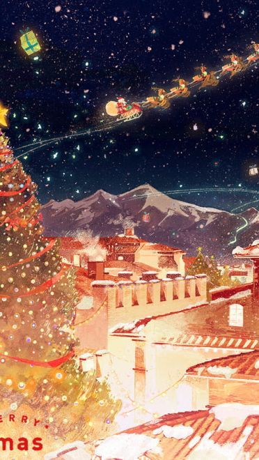 Merry Christmas  圣诞节萌娘手机壁纸特辑(1)