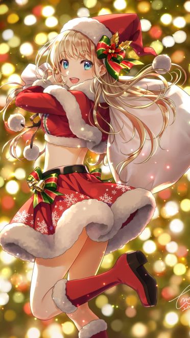 Merry Christmas  圣诞节萌娘手机壁纸特辑(1)