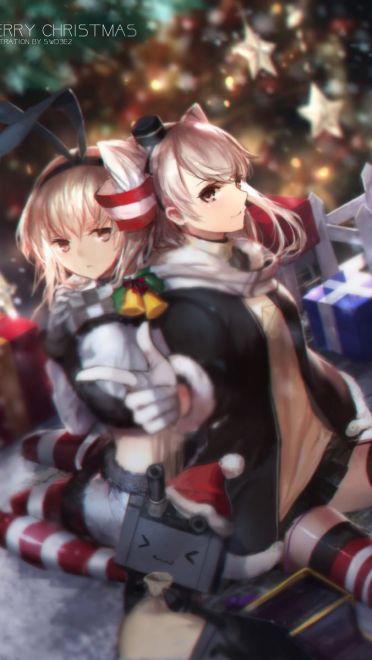 Merry Christmas  圣诞节萌娘手机壁纸特辑(1)