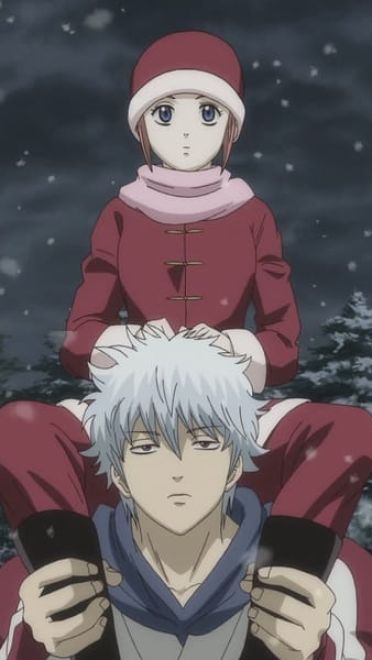 雪橇、驯鹿、红色衣服，是我的三件法宝—银魂圣诞篇手机壁纸(1)