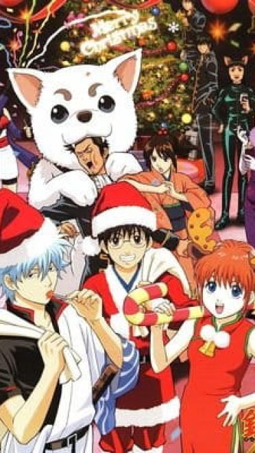 雪橇、驯鹿、红色衣服，是我的三件法宝—银魂圣诞篇手机壁纸(1)