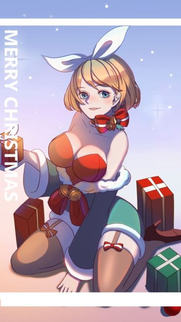 圣诞节萌娘手机壁纸特辑第二弹(1)
