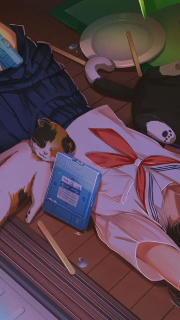 萌娘睡颜电脑壁纸(1)