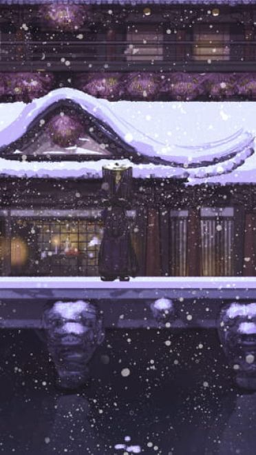 桂密岩花白，梨疏树叶红 冬季电脑壁纸(1)