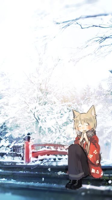 桂密岩花白，梨疏树叶红 冬季电脑壁纸(1)