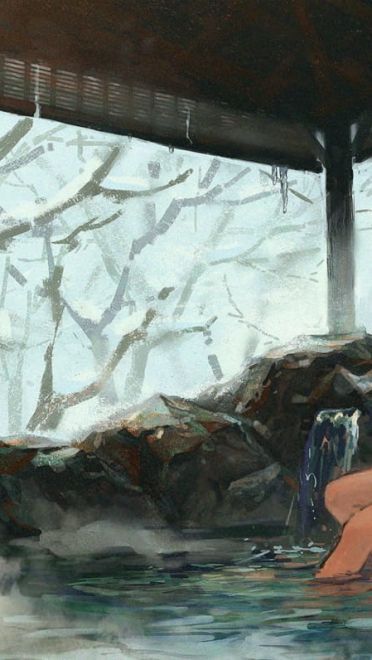 桂密岩花白，梨疏树叶红 冬季电脑壁纸(1)