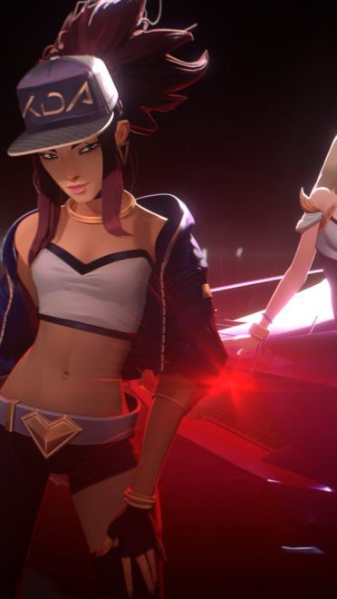 英雄联盟LOL离群之刺阿卡丽K/DA皮肤4K分辨率电脑壁纸(1)