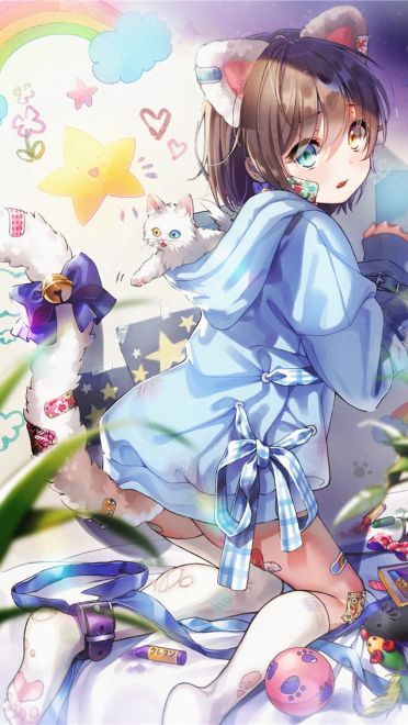 少女与猫福利本子图--每日P站动漫壁纸美图推荐0305期(1)