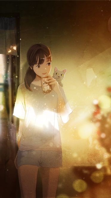 少女与猫福利本子图--每日P站动漫壁纸美图推荐0305期(1)