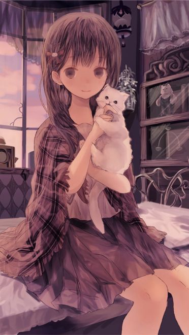 少女与猫福利本子图--每日P站动漫壁纸美图推荐0305期(1)