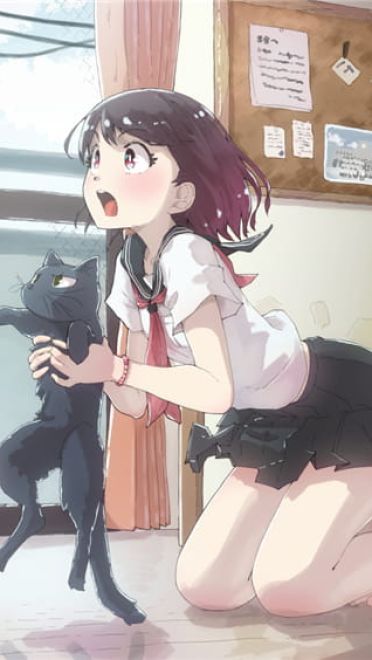 少女与猫福利本子图--每日P站动漫壁纸美图推荐0305期(1)