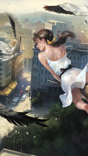 把风敲碎 栽进云 雨水 和你的怀里 动漫游戏电脑壁纸 20190306期(1)