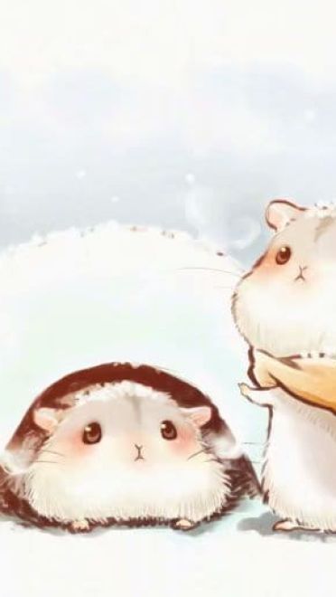 日本画师ゆたか笔下的可爱仓鼠小日常