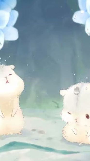 日本画师ゆたか笔下的可爱仓鼠小日常