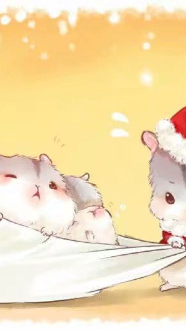 日本画师ゆたか笔下的可爱仓鼠小日常