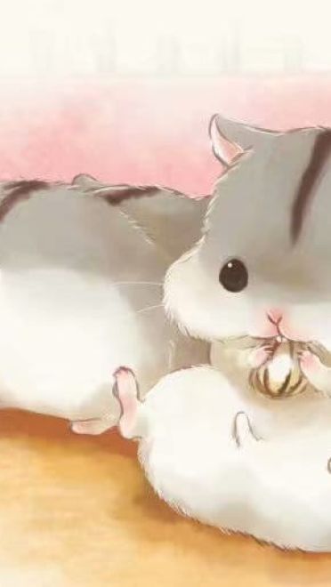 日本画师ゆたか笔下的可爱仓鼠小日常