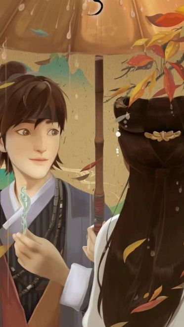 白蛇缘起——动漫情侣手机壁纸一左一右