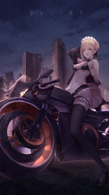 每日K站壁纸推荐——机车少女调试版(1)