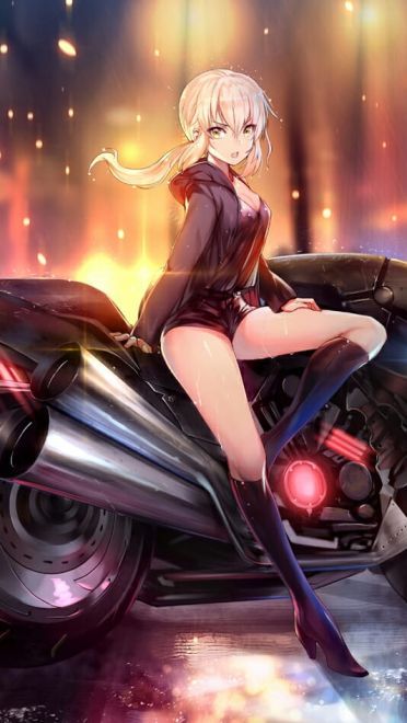 每日K站壁纸推荐——机车少女调试版(1)