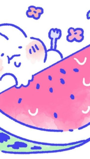 彩虹兔兔表情包