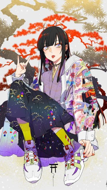 P站画师風李たゆ作品 手机动漫壁纸