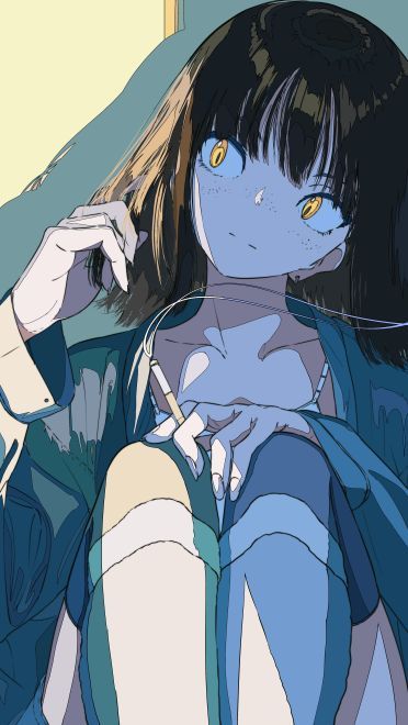 P站画师焦茶 ◆ 日曜日G32a作品 手机动漫壁纸