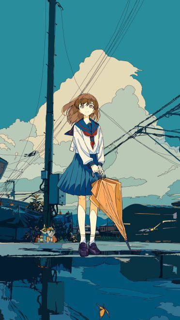 P站画师焦茶 ◆ 日曜日G32a作品 手机动漫壁纸