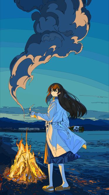 P站画师焦茶 ◆ 日曜日G32a作品 手机动漫壁纸