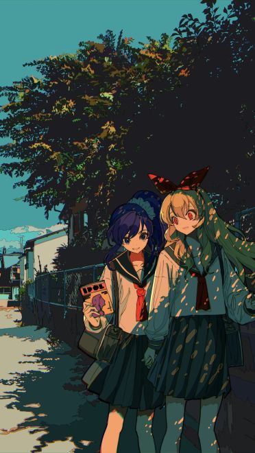 P站画师焦茶 ◆ 日曜日G32a作品 手机动漫壁纸