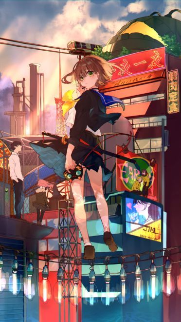 P站画师美和野らぐ作品 手机动漫壁纸