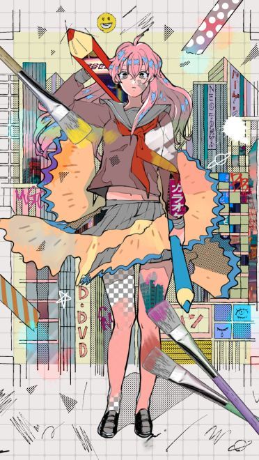 P站画师長谷梨加｜まがた作品 手机动漫壁纸