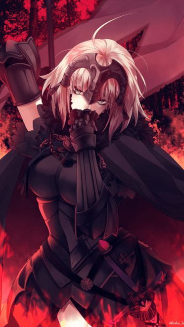 FGO手机壁纸fate黑贞德壁纸