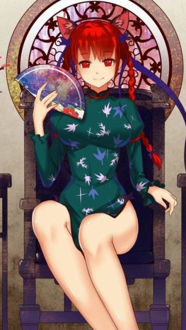 窈窕妩媚 手机壁纸 扇子特辑