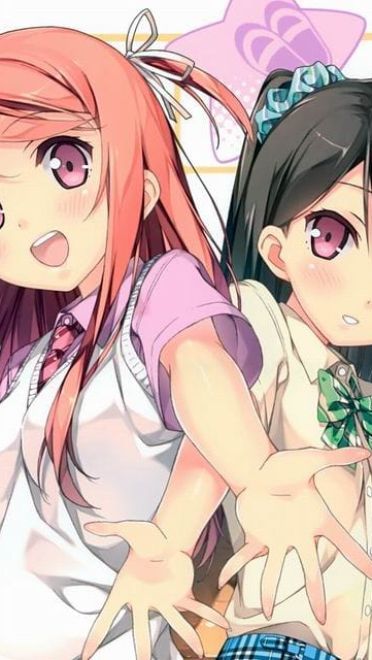 花样美少女 桌面壁纸 调皮可爱