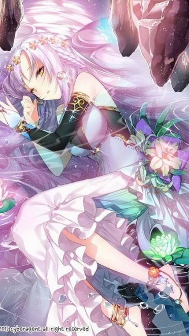 被花儿眷顾的少女 手机壁纸